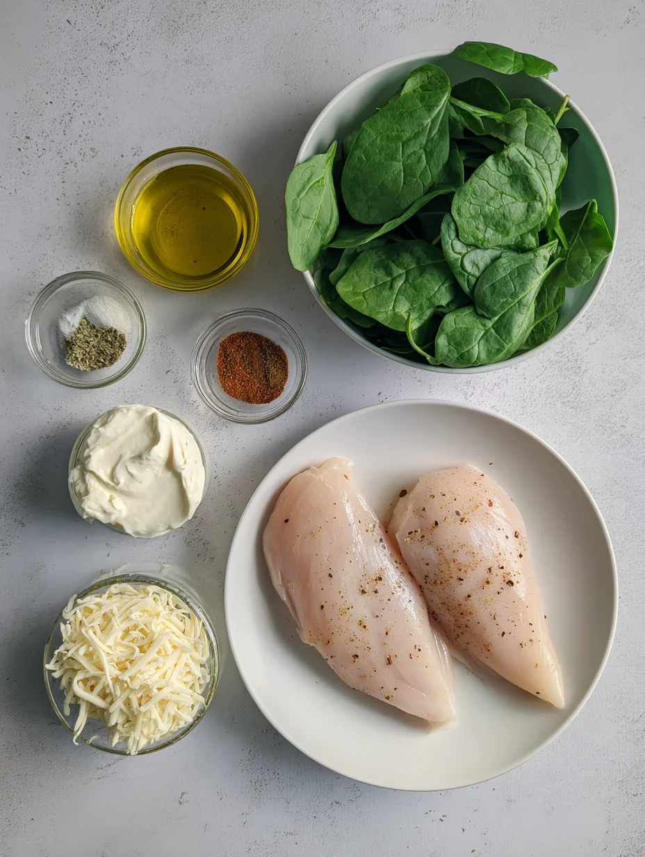 Spinach Stuffed Chicken Breasts