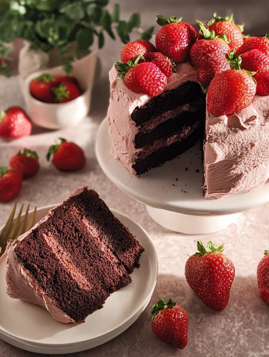 Strawberry Chocolate Cake