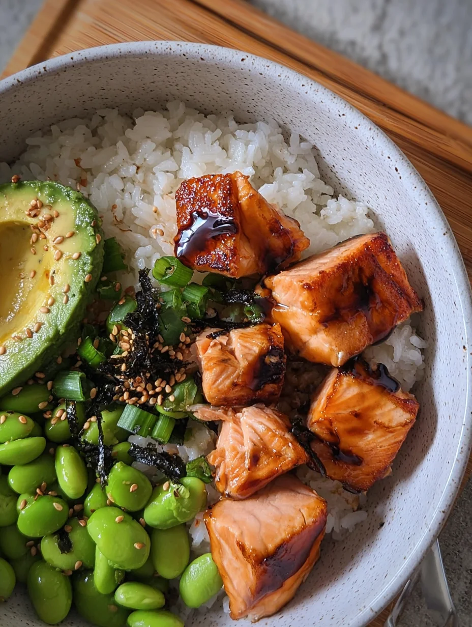 Teriyaki Salmon Sushi Bowl