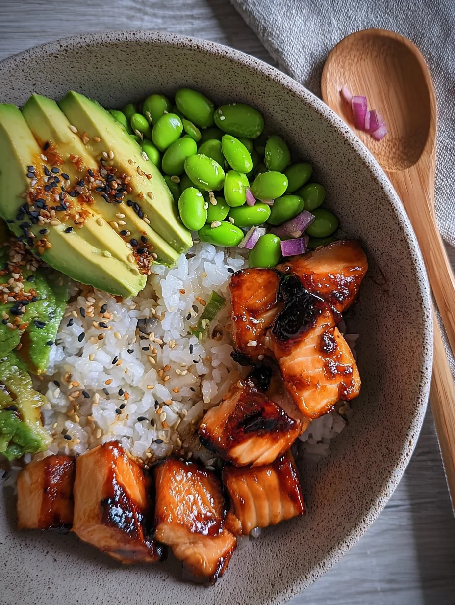 Teriyaki Salmon Sushi Bowl