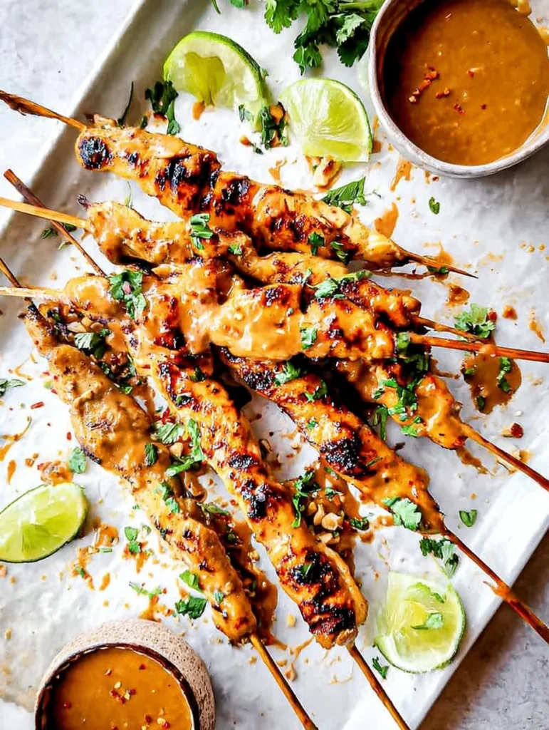 Thai Satay Chicken with Peanut Sauce