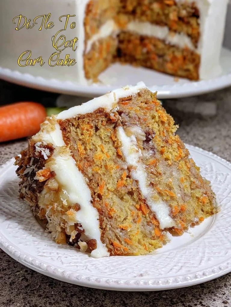 To Die For Carrot Cake