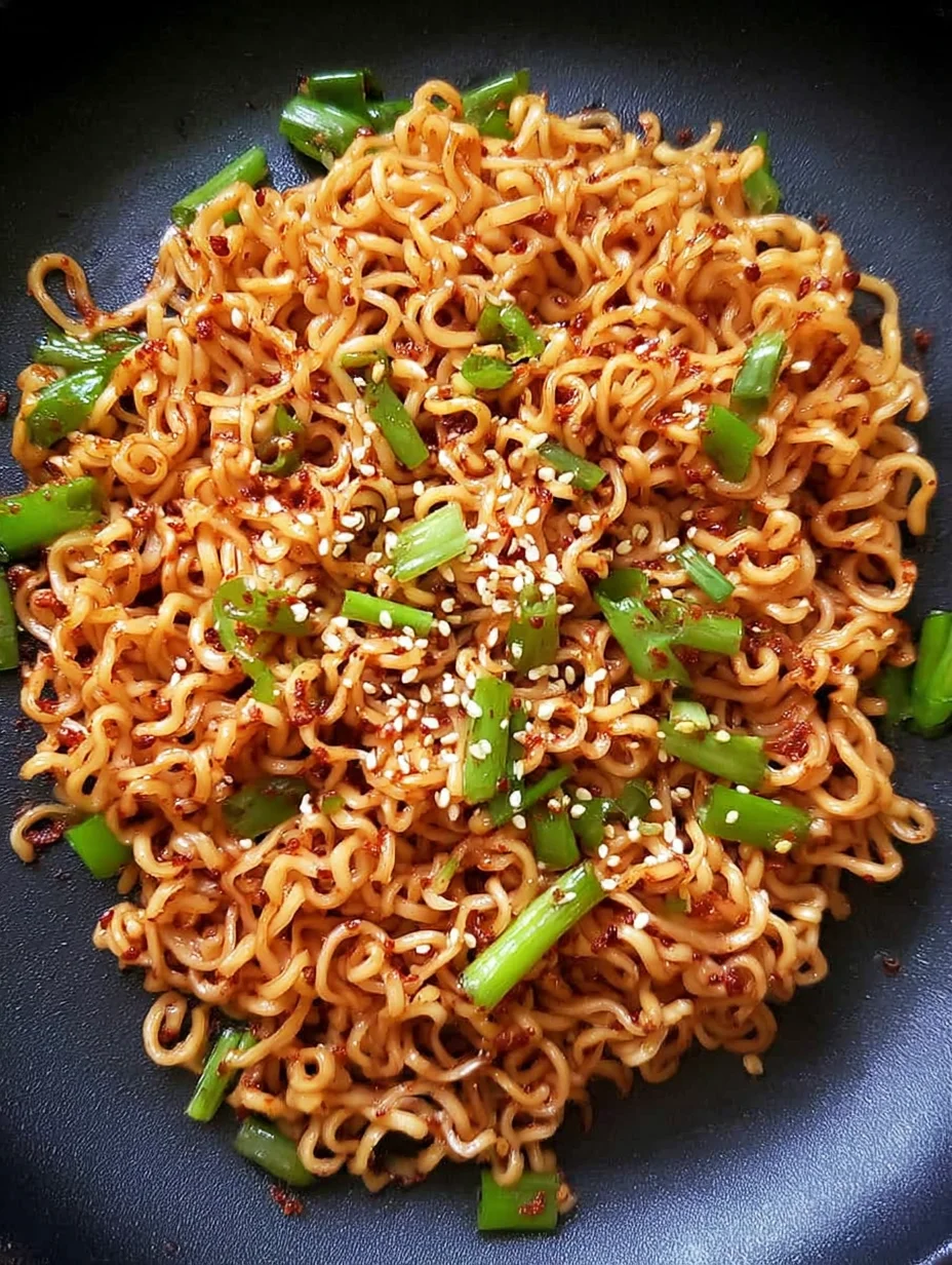 10 Minute Sesame Garlic Ramen Noodles