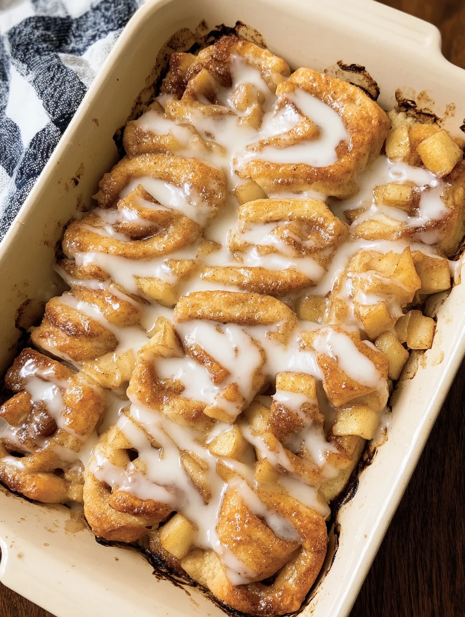 2 Ingredient Apple Cinnamon Roll Bake