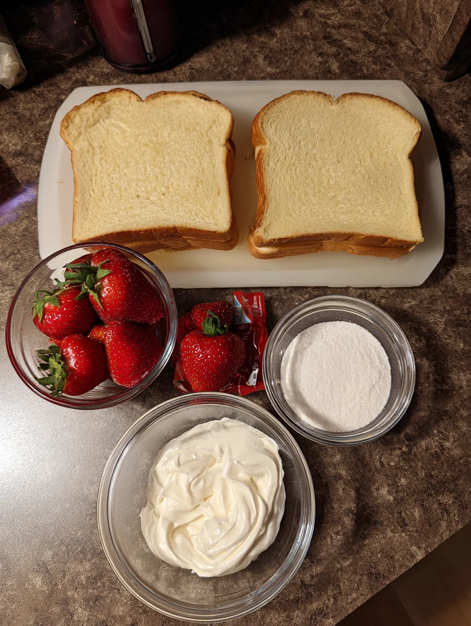 4-ingredient Strawberry Sando