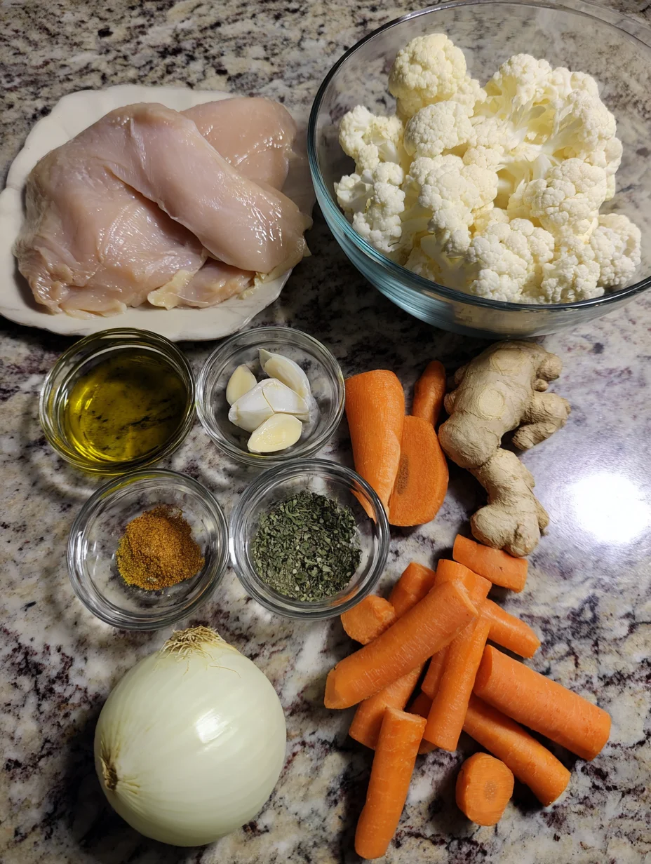 Anti-Inflammatory Cauliflower Chicken Soup