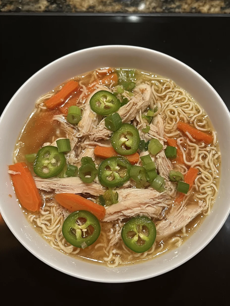 Aromatic Ginger Scallion Chicken Noodle Soup