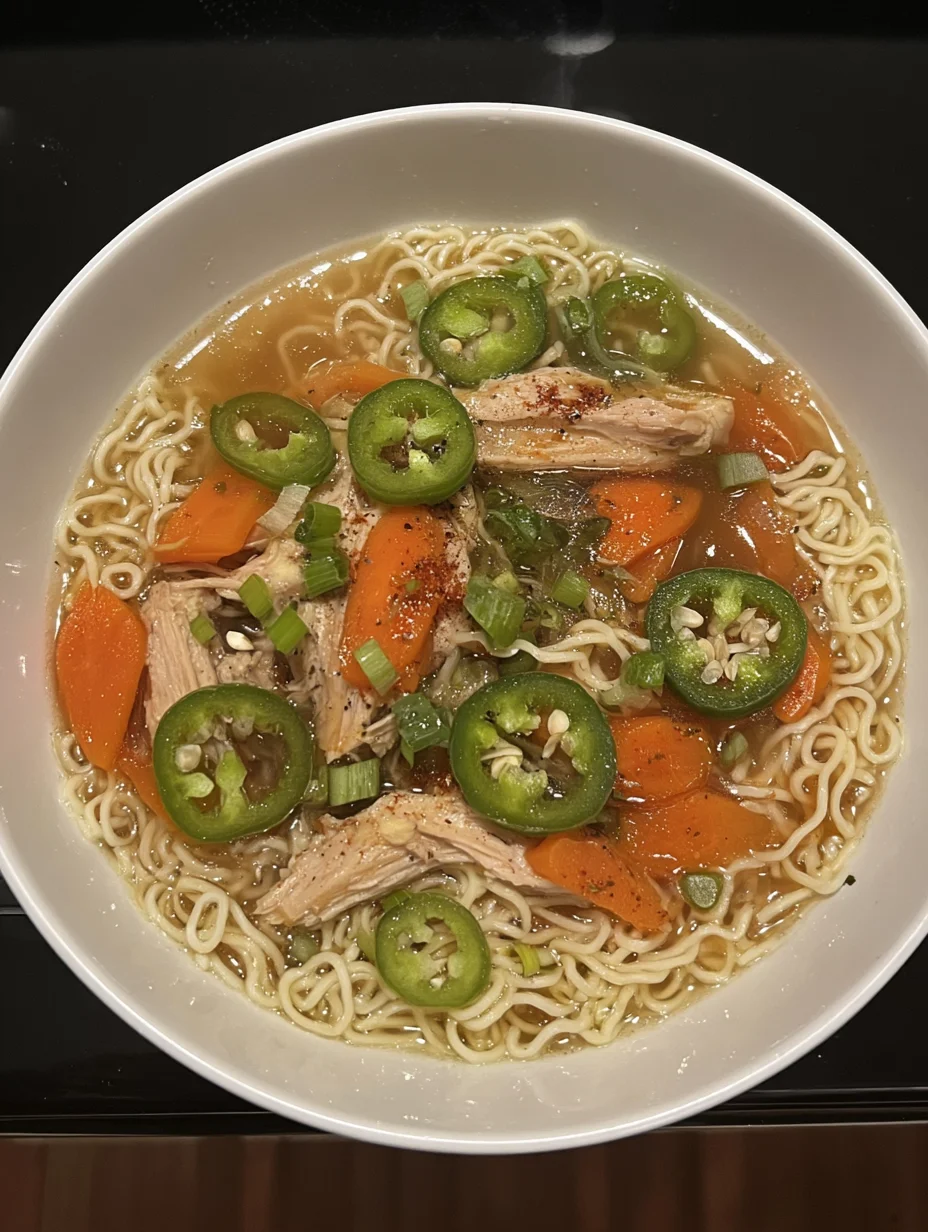 Aromatic Ginger Scallion Chicken Noodle Soup