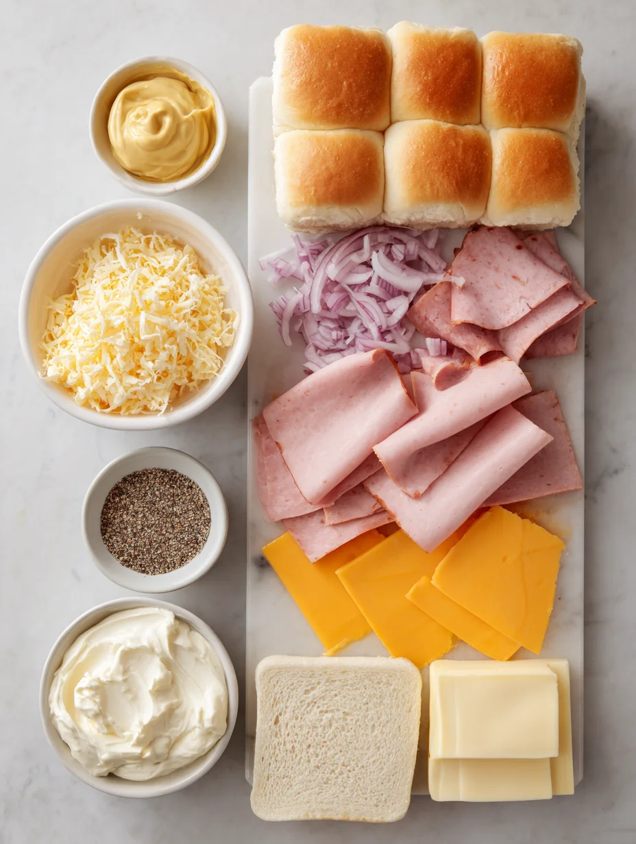 Baked Ham and Cheese Sliders