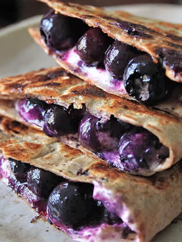 Blueberry Breakfast Quesadilla