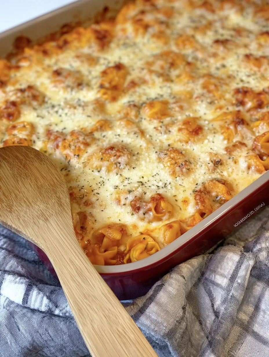 Cheesy Baked Tortellini Casserole