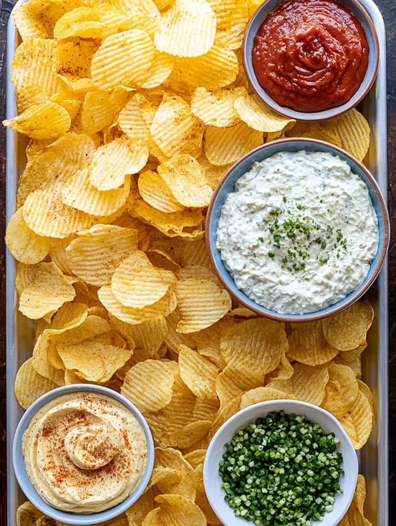 Chips and dip platter