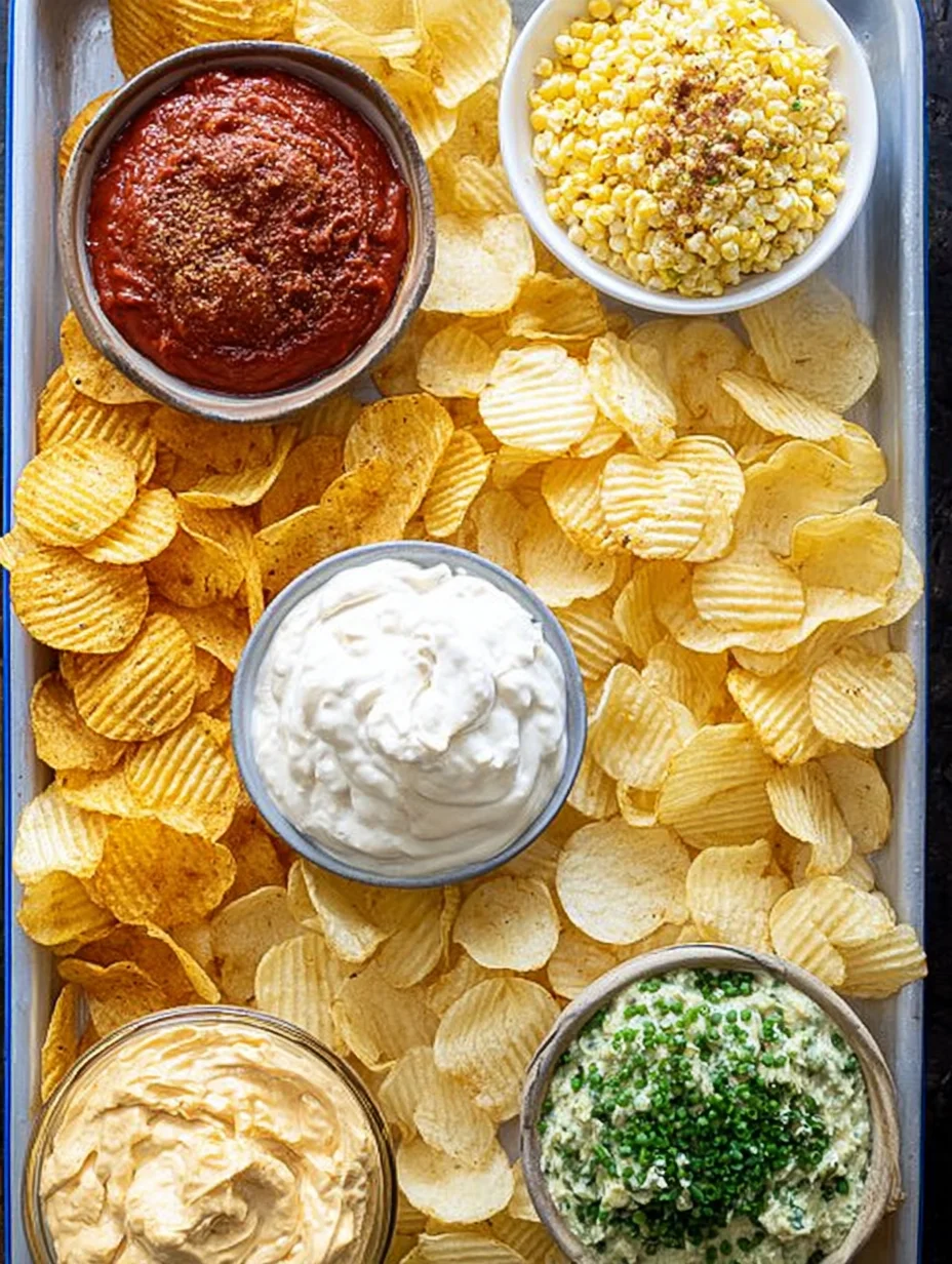 Chips and dip platter