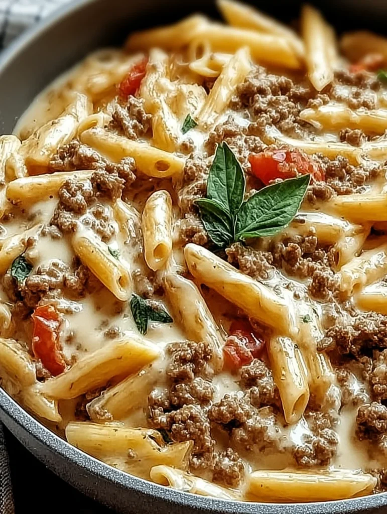 Creamy Rotel Pasta with Ground Beef for Cozy Weeknight Dinners