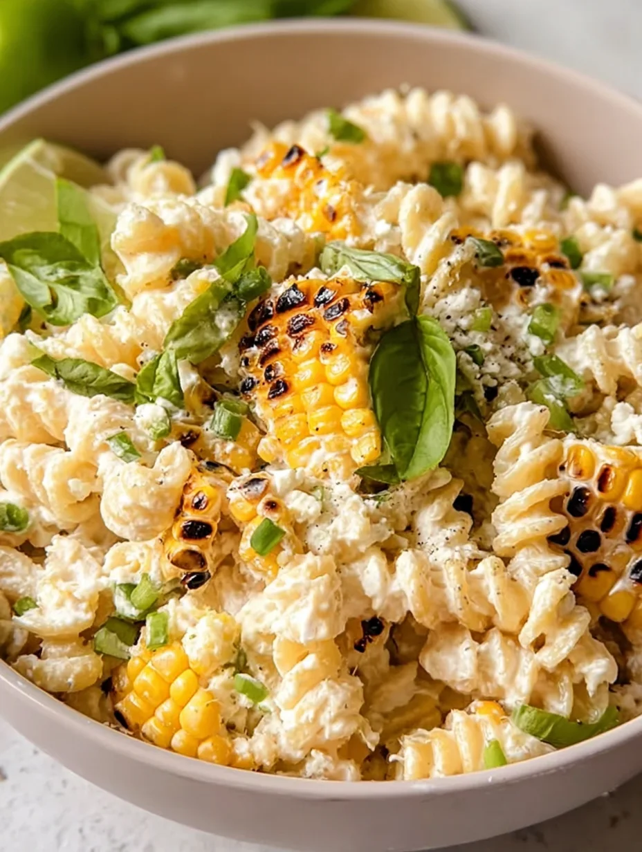 Creamy Street Corn Pasta Salad