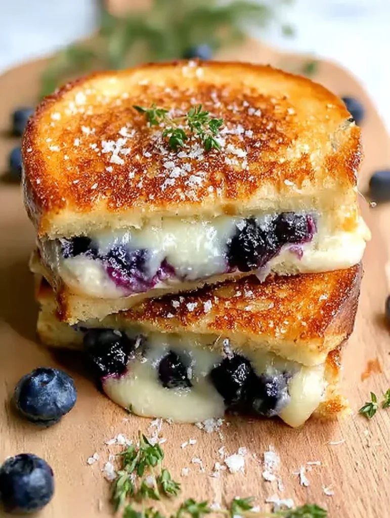 Crispy Blueberry Grilled Cheese