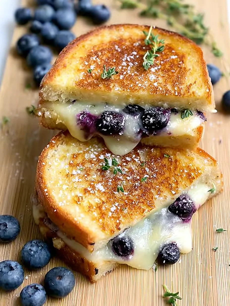 Crispy Blueberry Grilled Cheese