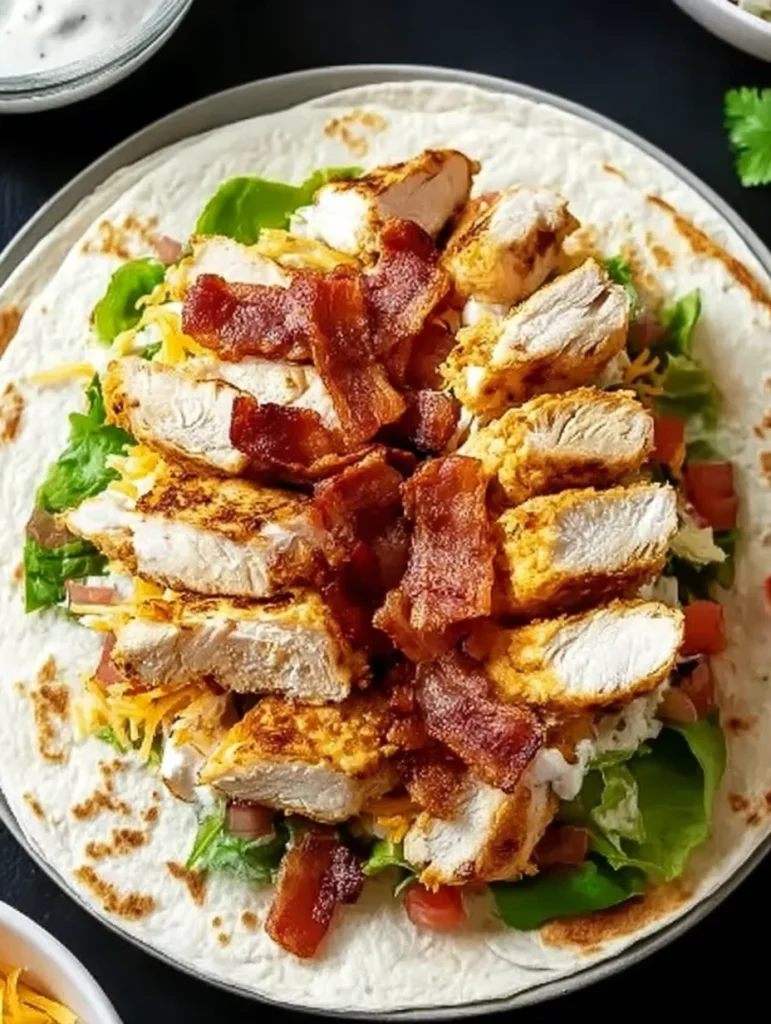 Crispy Chicken Bacon Ranch Wrap