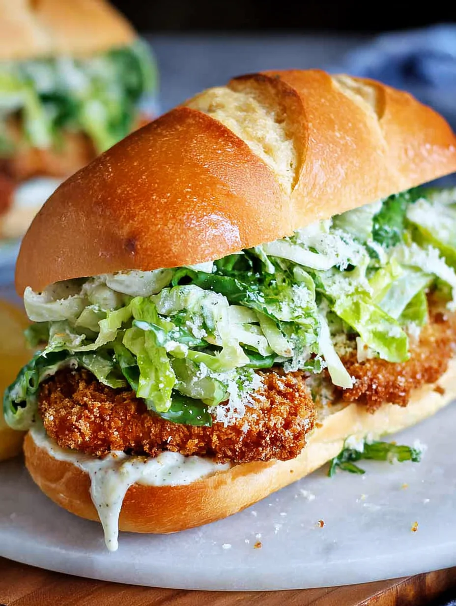 Crispy Chicken Caesar Sandwich