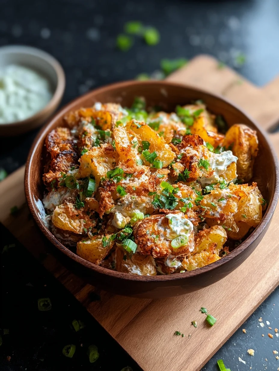 Crispy Smashed Potato Salad