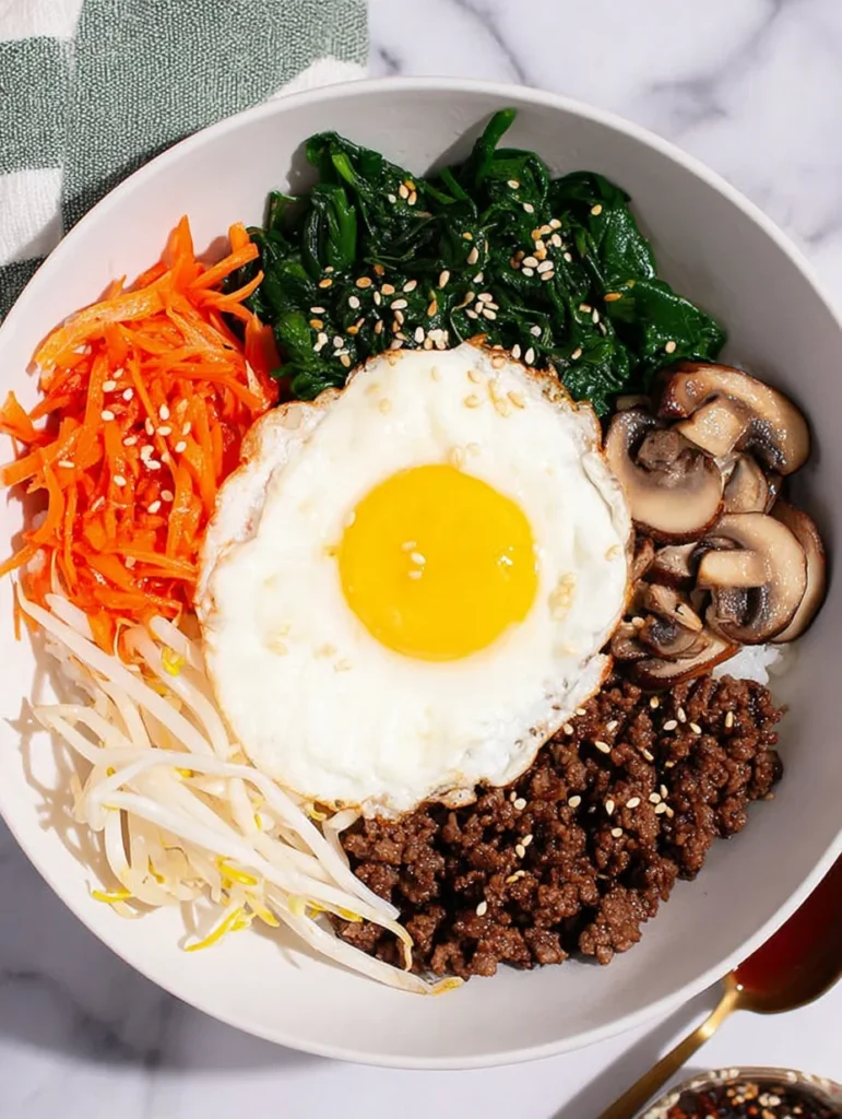 Easy Bibimbap (Korean Mixed Rice Bowl)