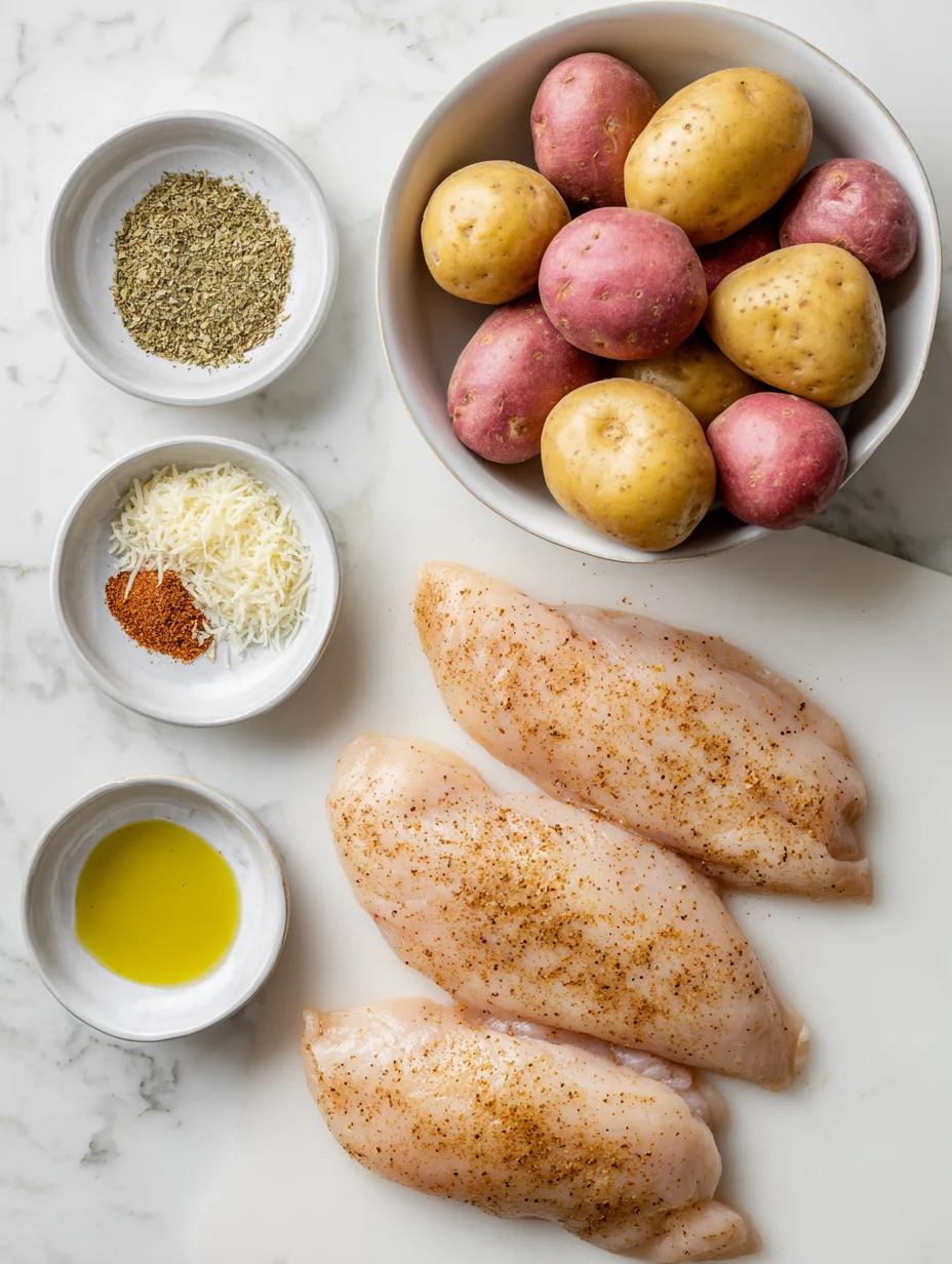 Garlic Parmesan Chicken and Potatoes