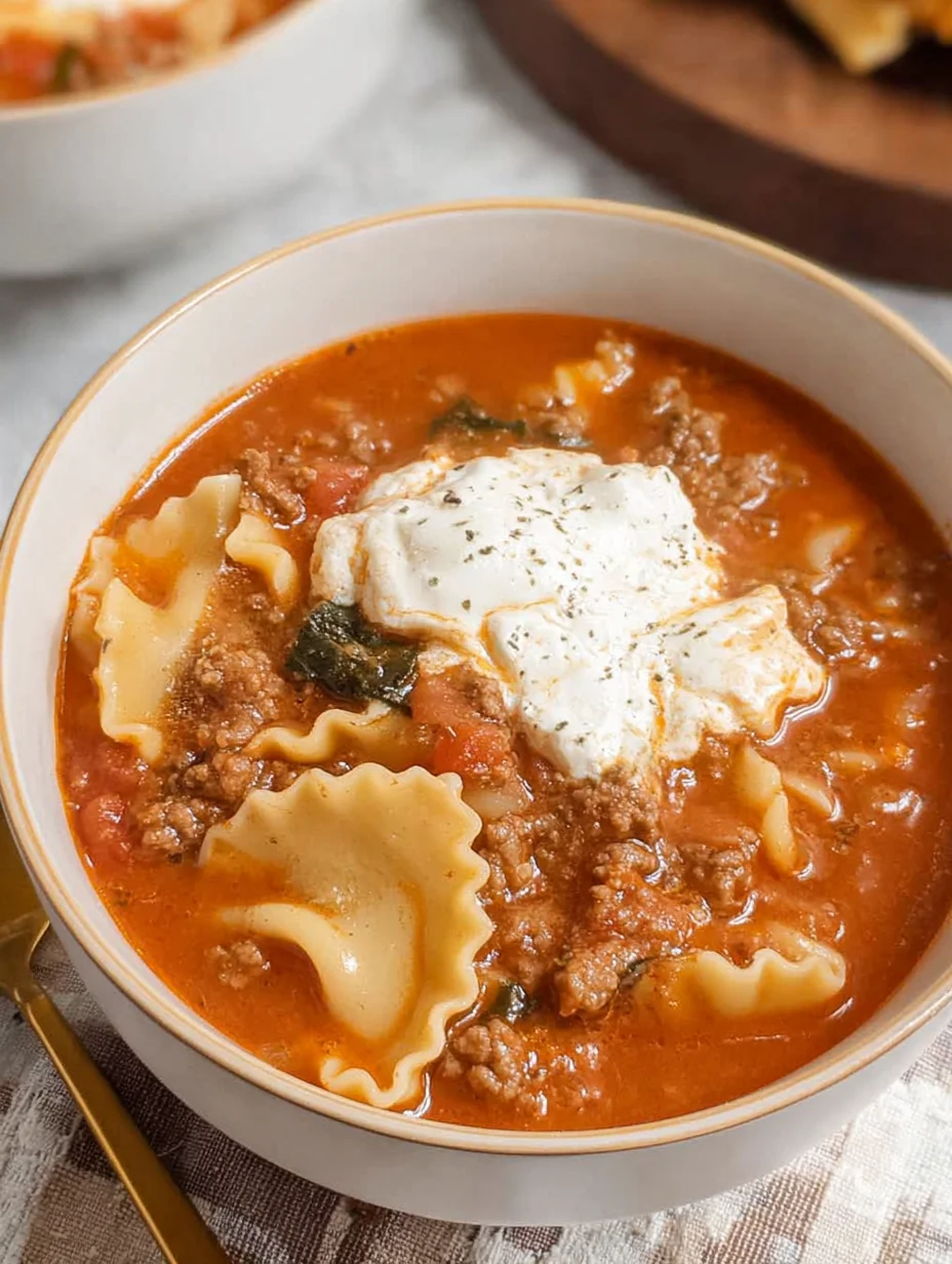 Gluten Free Lasagna Soup