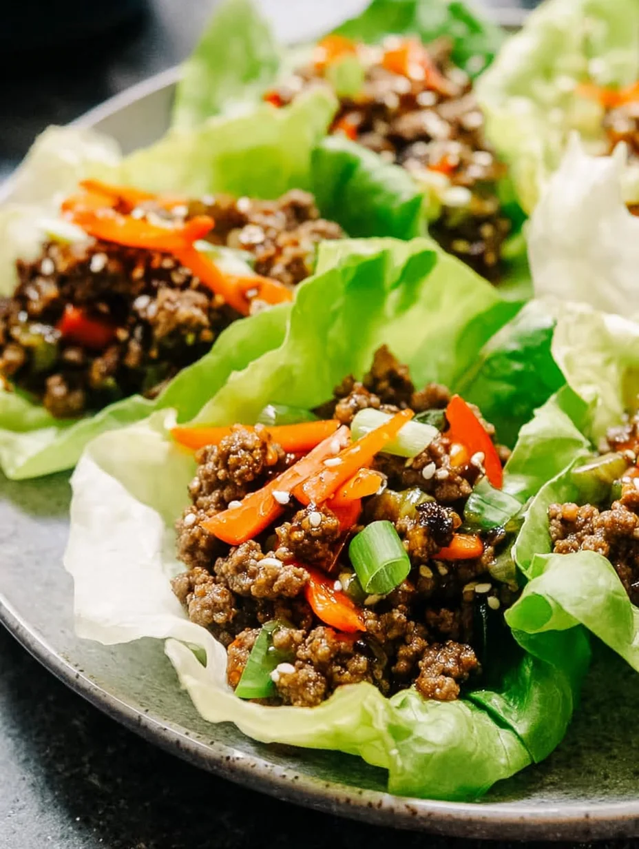 Ground Beef Lettuce Wraps