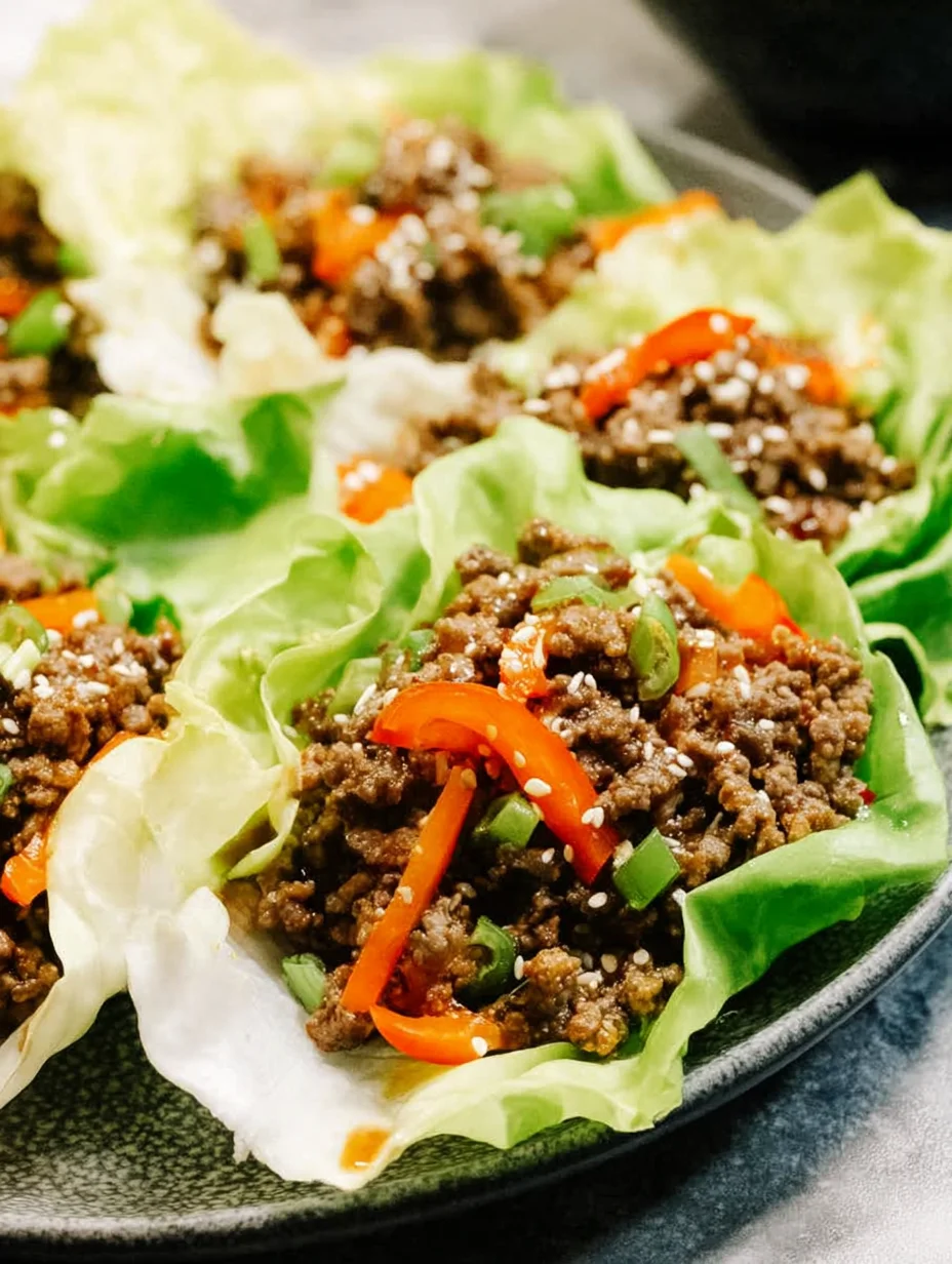Ground Beef Lettuce Wraps