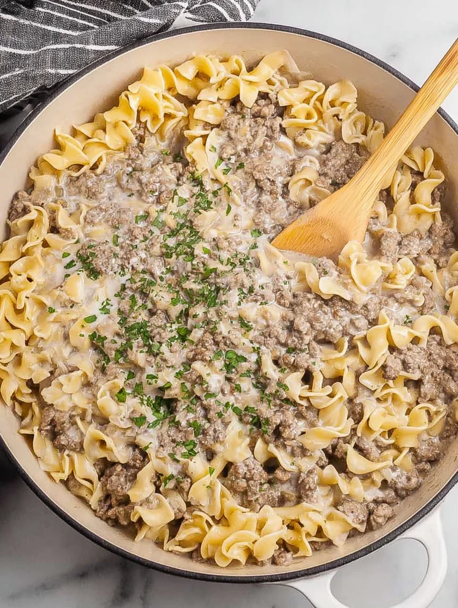 Ground Beef Stroganoff