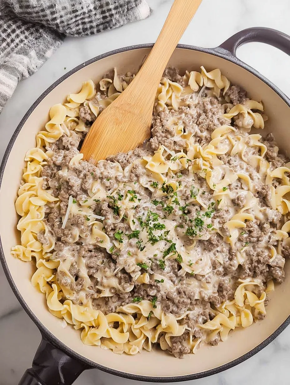 Ground Beef Stroganoff