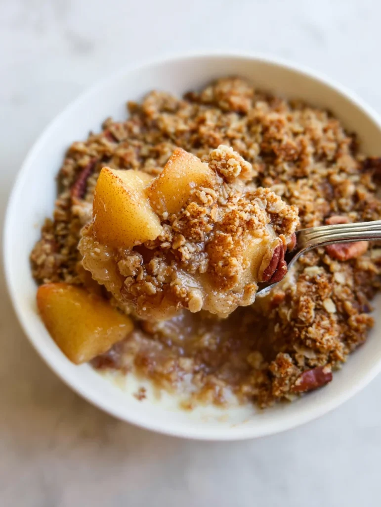 Healthy Breakfast Apple Crumble