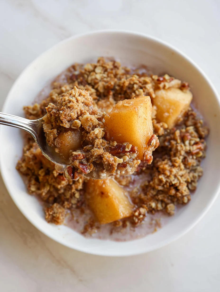 Healthy Breakfast Apple Crumble