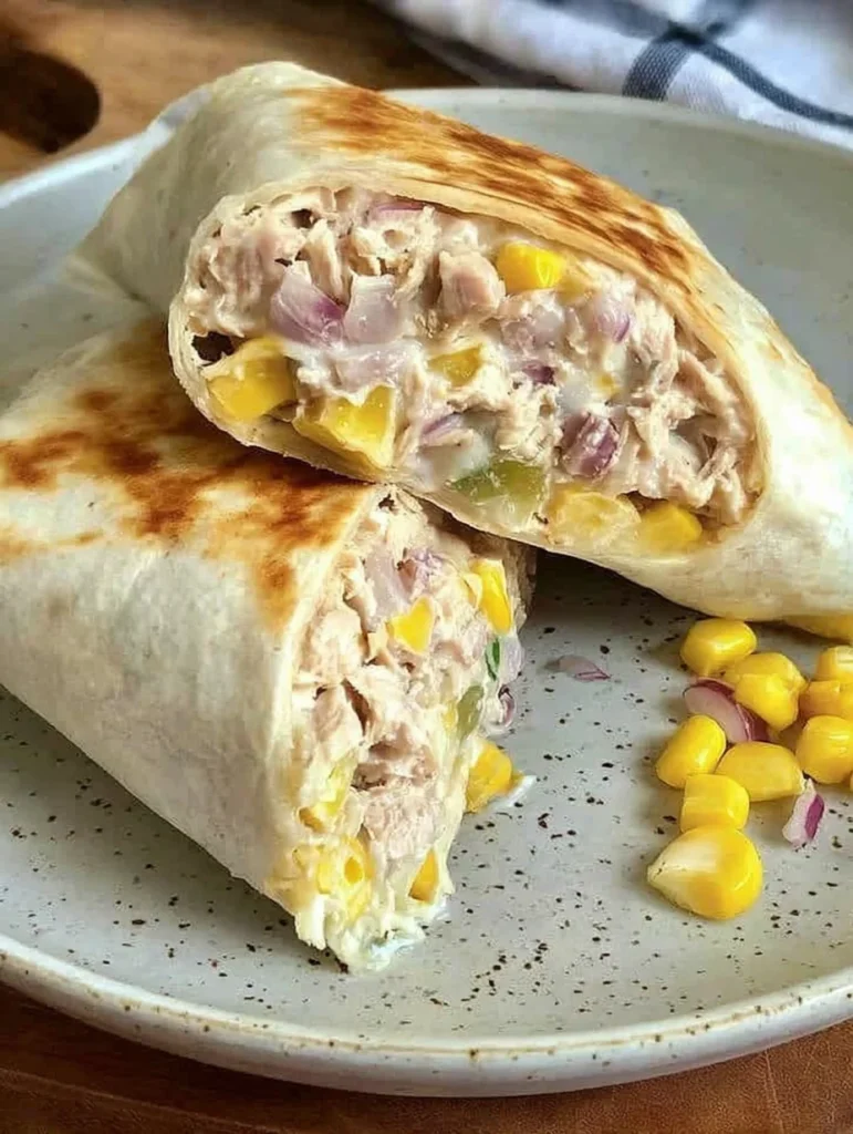 Healthy Tuna Melt Wrap Recipe, Easy 10 Minute Lunch