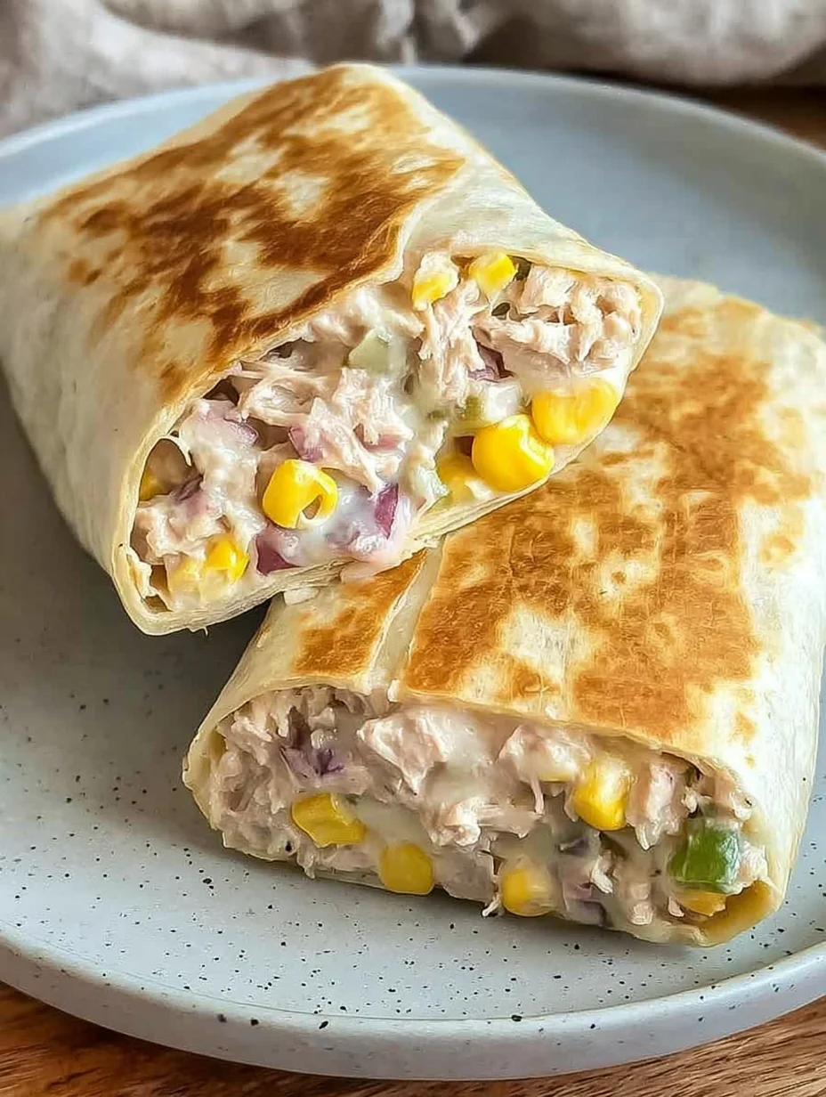 Healthy Tuna Melt Wrap