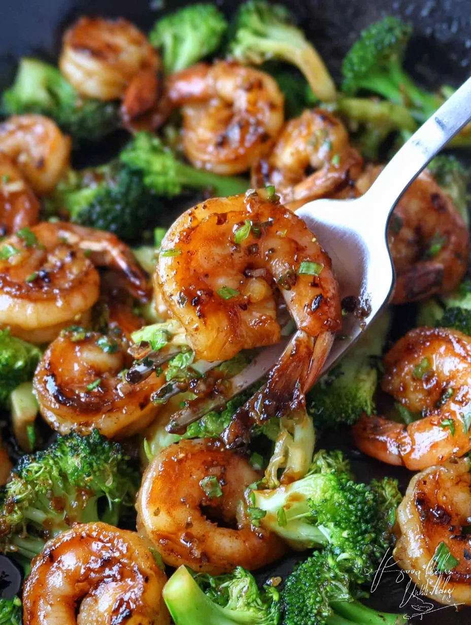 Honey Garlic Butter Shrimp and Broccoli