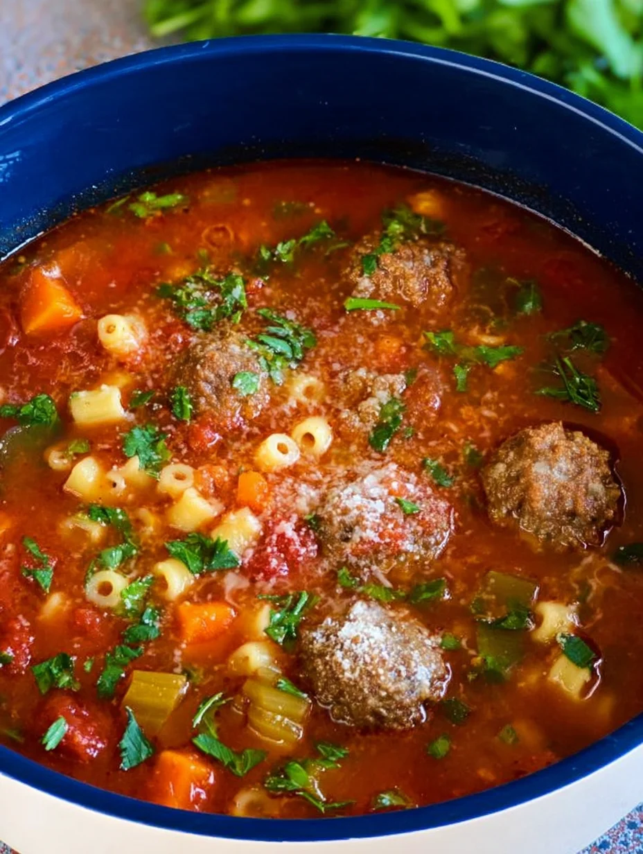Italian Meatball Soup