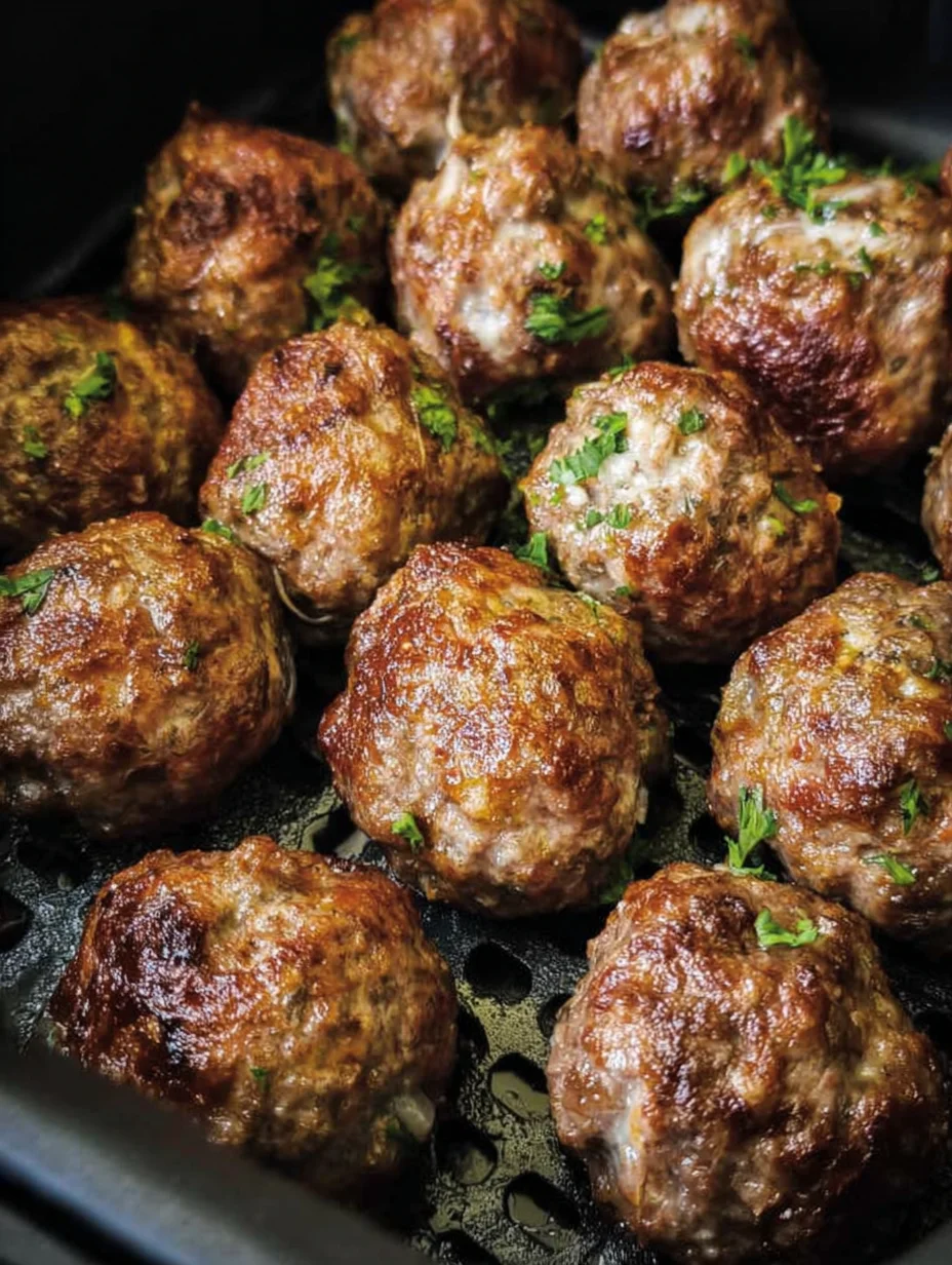 Juicy Air Fryer Meatballs