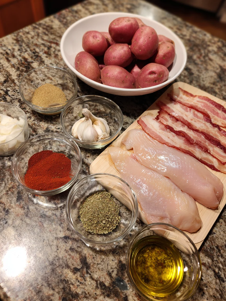 Loaded Chicken and Potato Casserole
