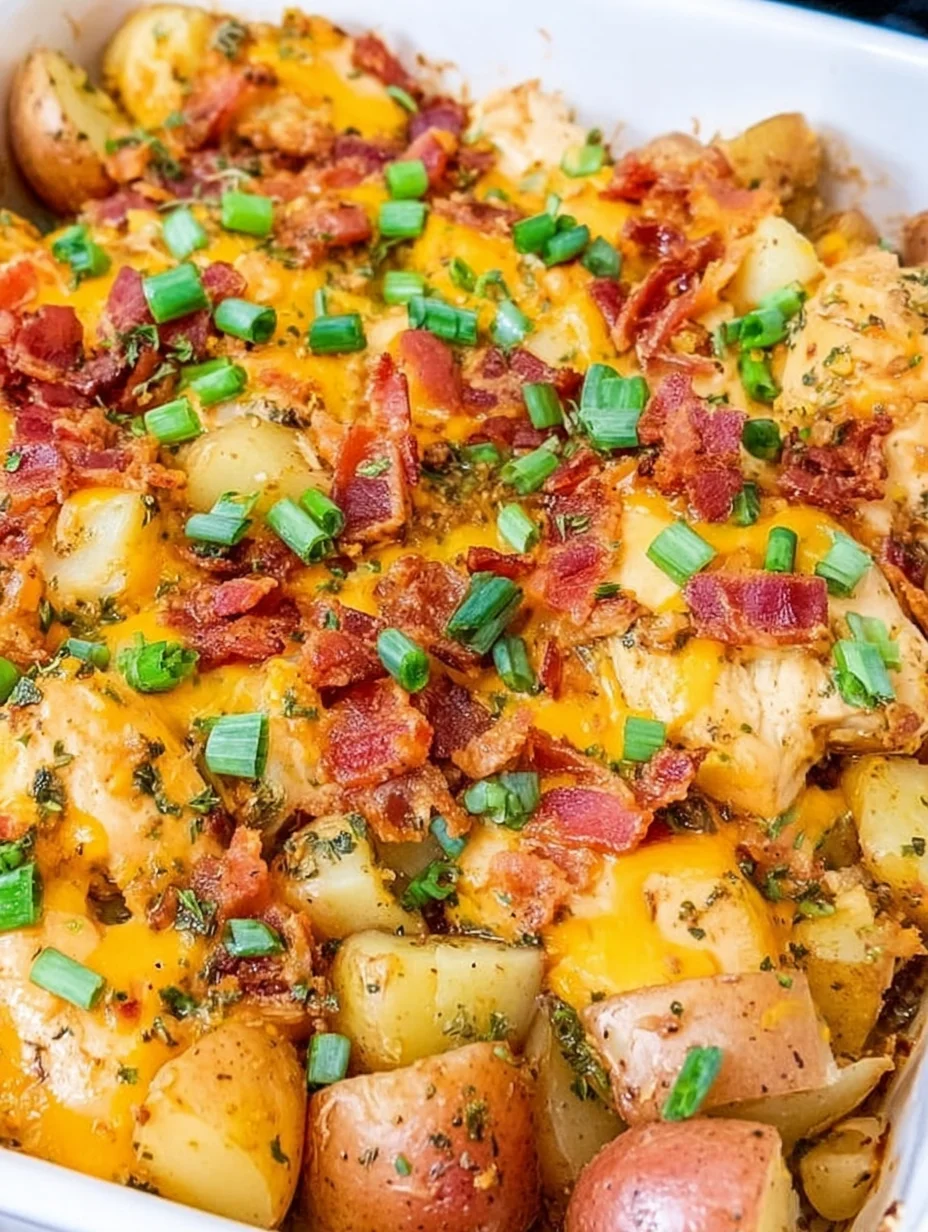 Loaded Chicken and Potato Casserole