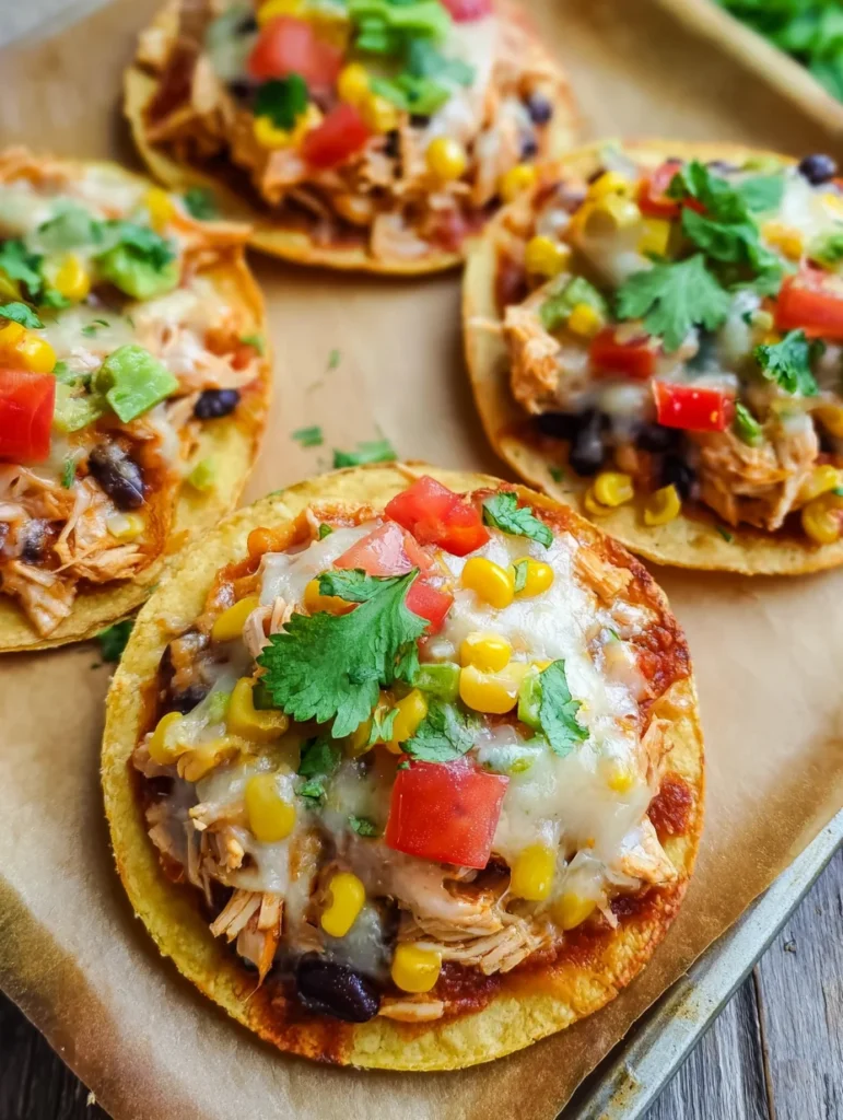Mexican Rotisserie Chicken Tostadas