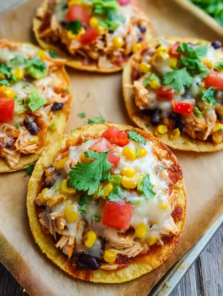 Mexican Rotisserie Chicken Tostadas