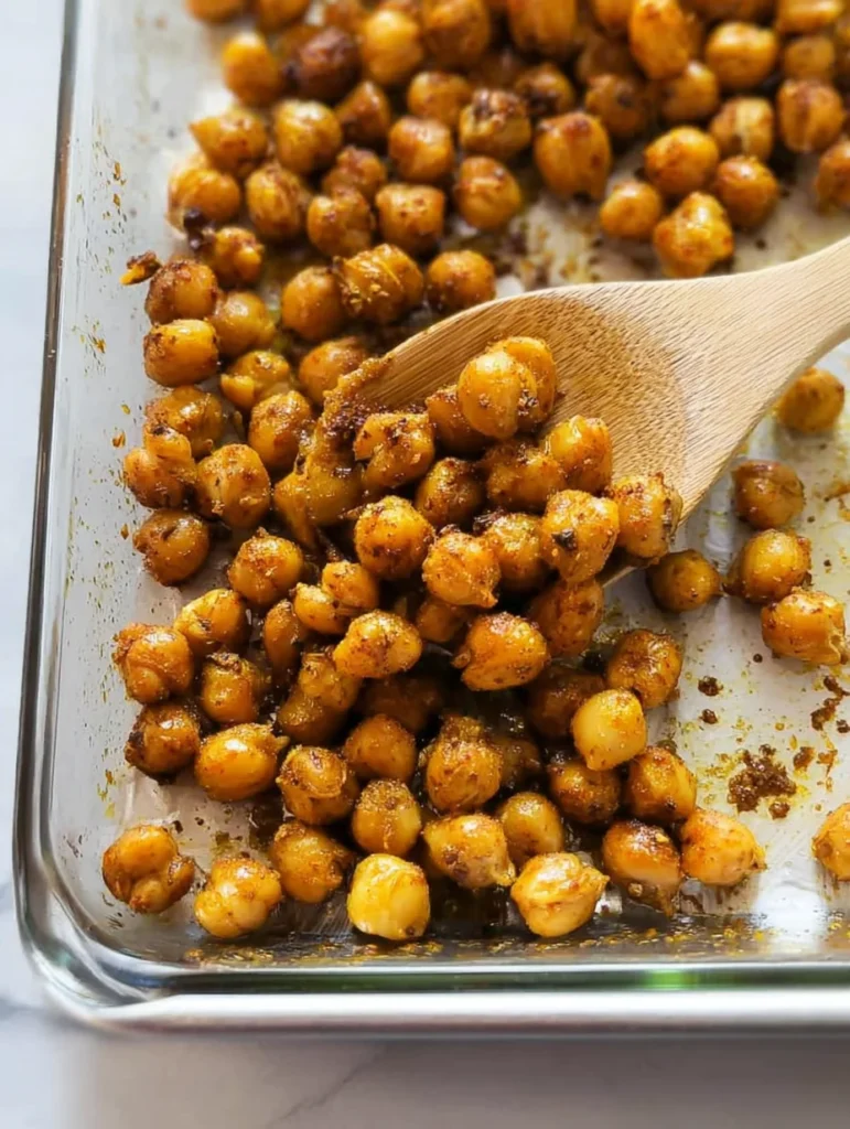 Easy Crispy Oven Roasted Chickpeas