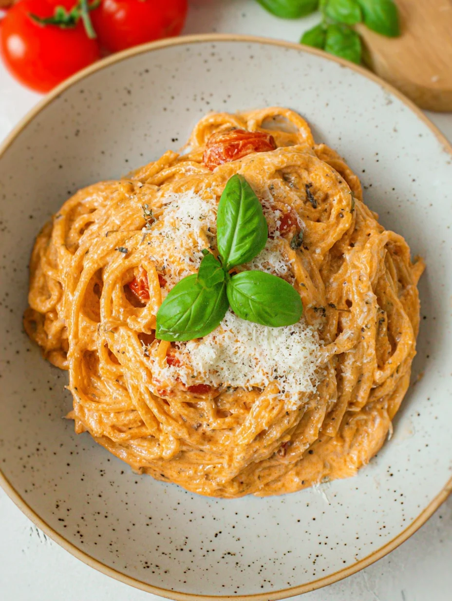 Roasted Tomato and Garlic Ricotta Pasta