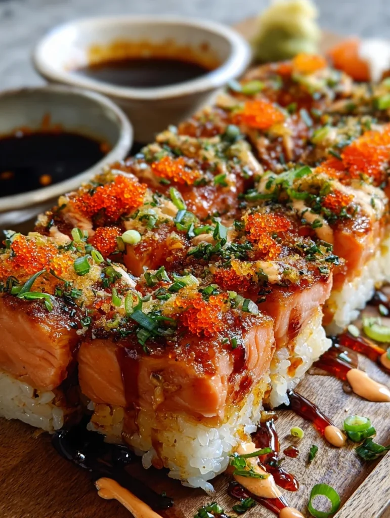 Spicy Salmon Sushi Bake Recipe