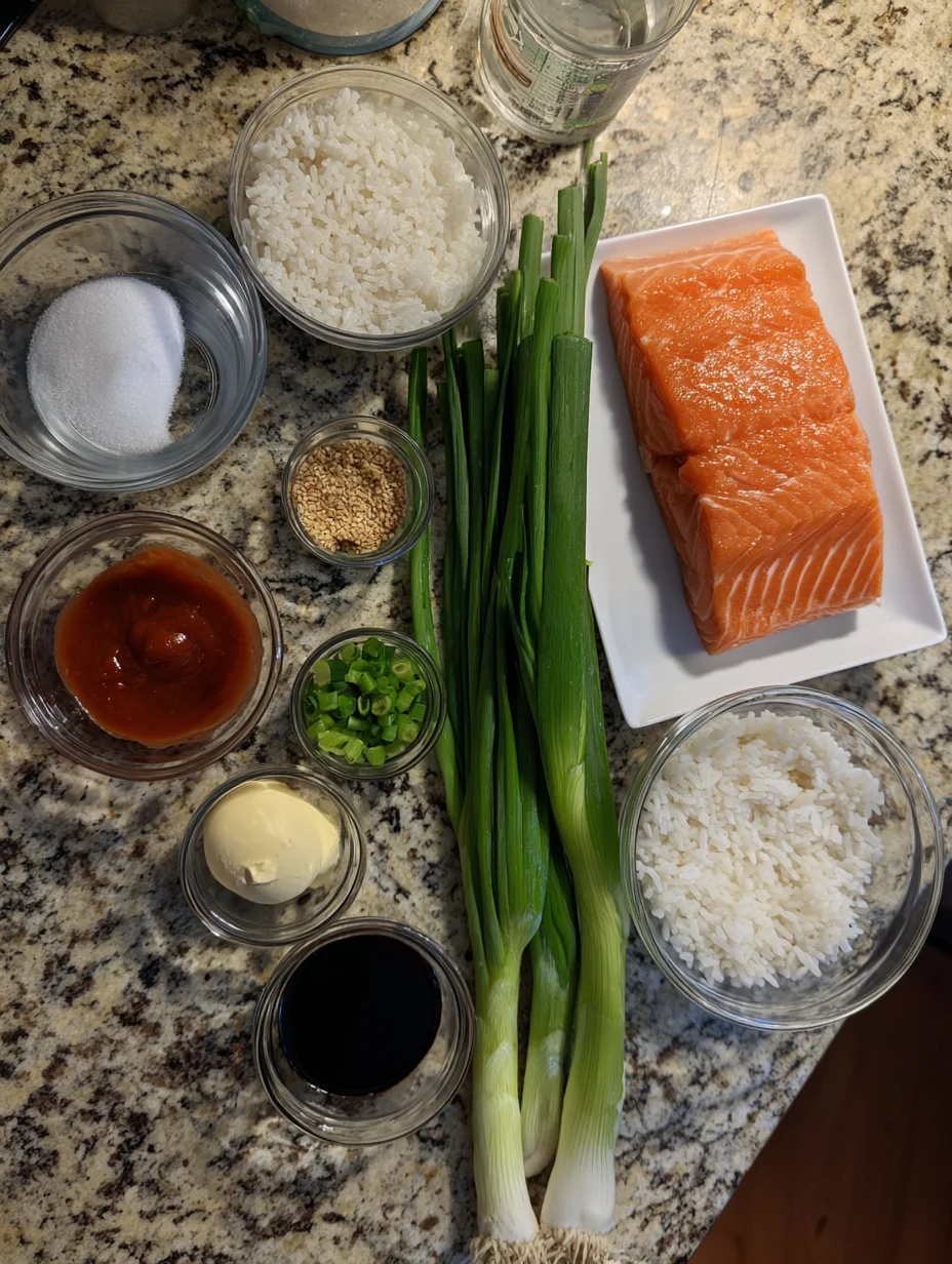 Spicy Salmon Sushi Bake