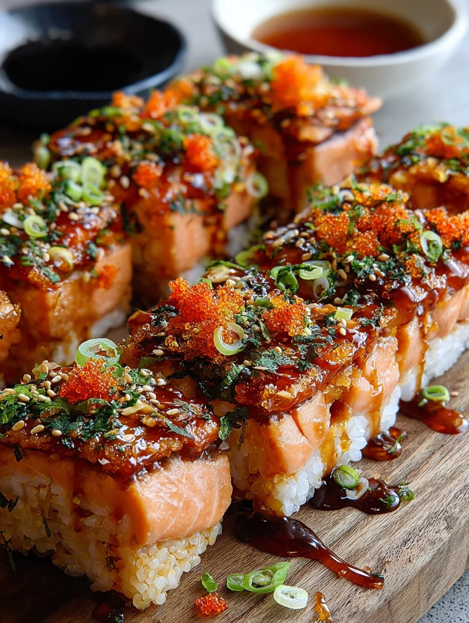Spicy Salmon Sushi Bake