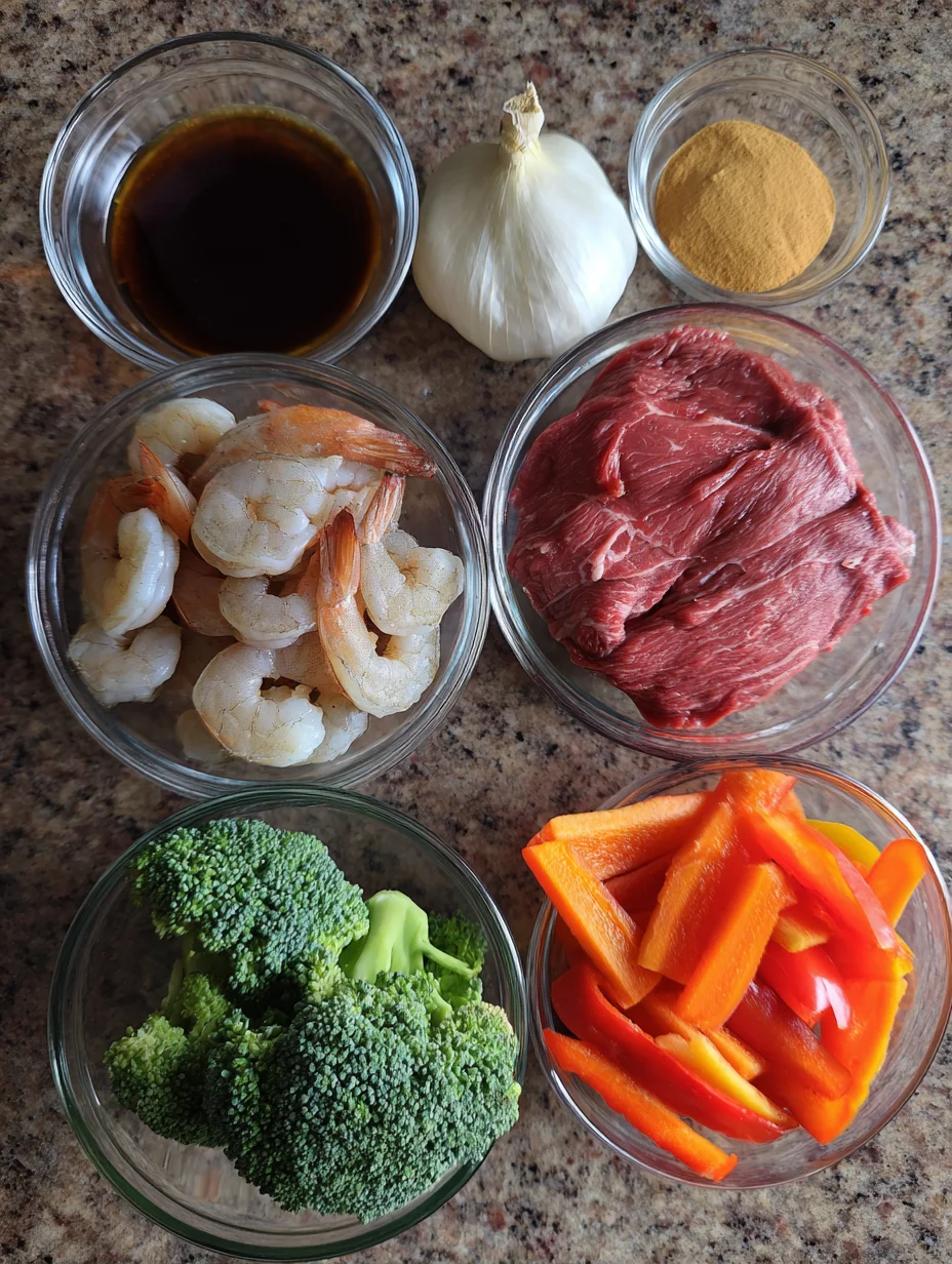 STEAK AND SHRIMP STIR FRY