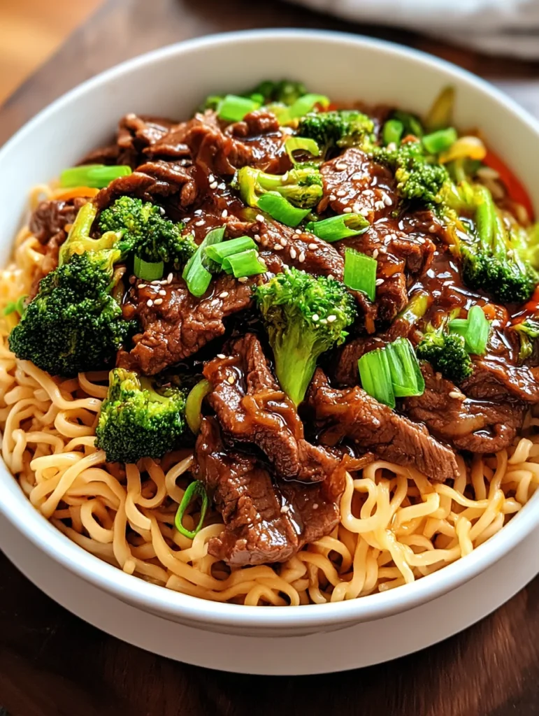 Sticky Beef Noodles