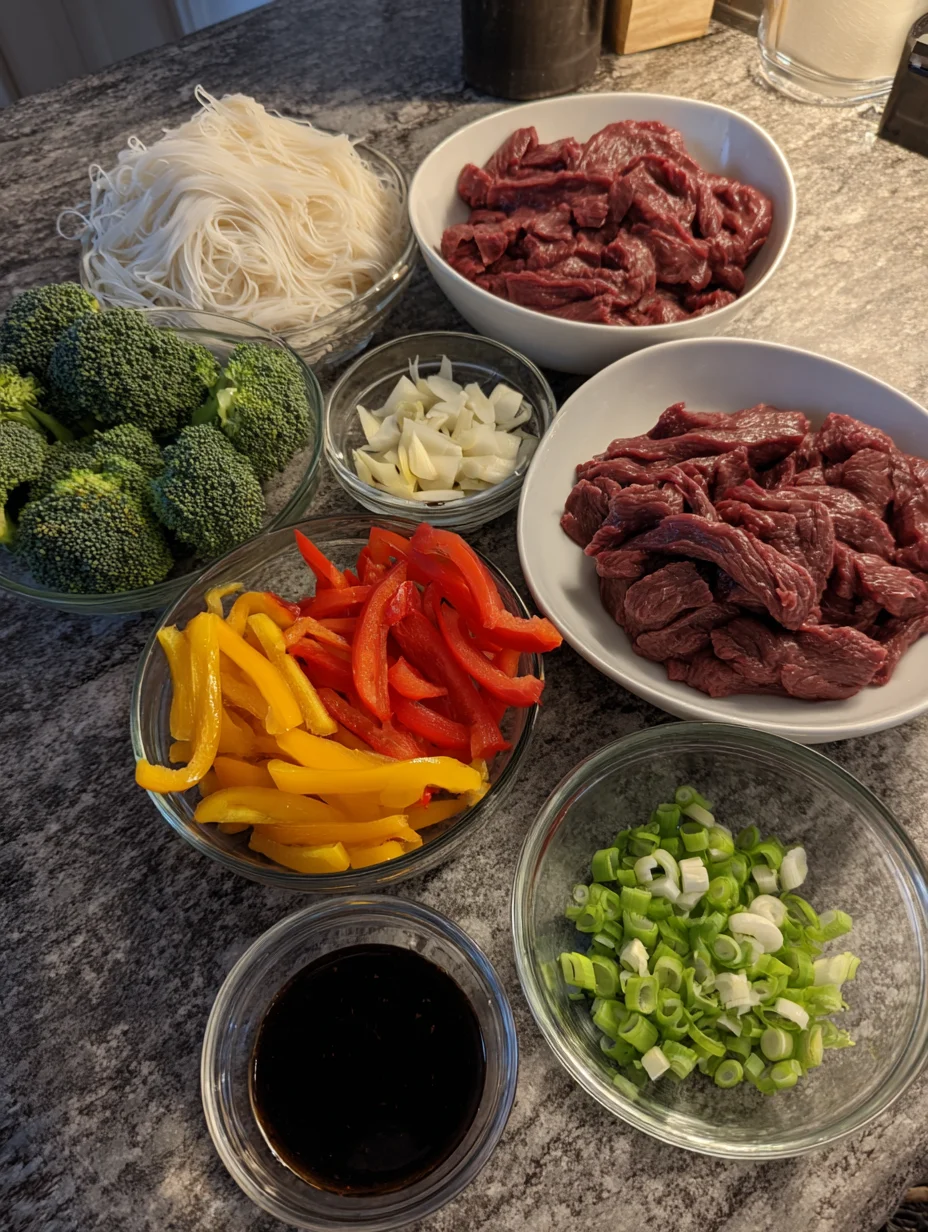 Sticky Beef Noodles